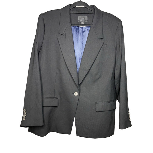 J. Crew Willa Blazer Italian City Wool Blend Women's 24 Jacket Preppy Academia - Picture 1 of 6